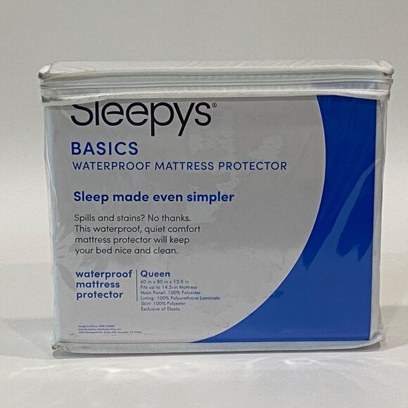 Sleepys Waterproof Mattress Protector Queen Size Sealed New - Picture 1 of 5